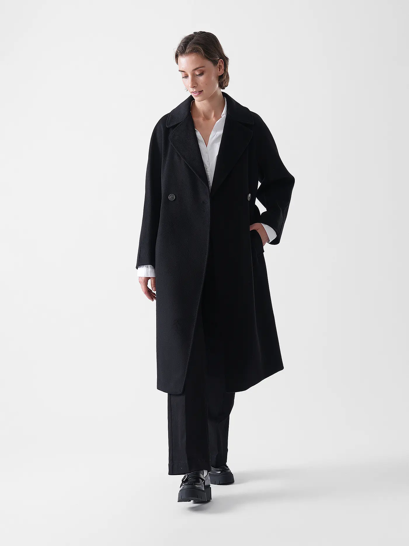 WEEKEND MAX MARA | Wollmantel RESINA | schwarz